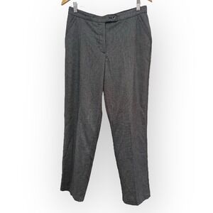 Investments Petites Women's 10P Dress Pants Black Polka Dots Business Career